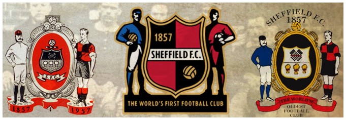 Escudos do Sheffield FC, fundado em 1857