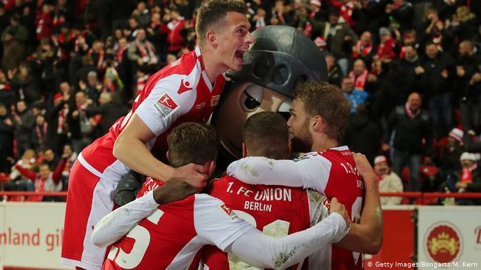 Jogadores do FC Union Berlin comemoram