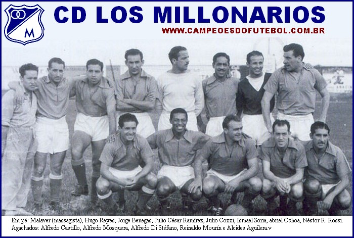 O Supertime do Millonarios de Bogotá em 1952